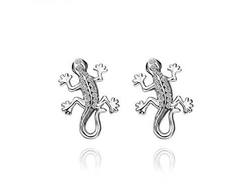 NqceKsrdfzn Pendientes Gecko Drill Small y Exquisite Environmental Protection Fashion
