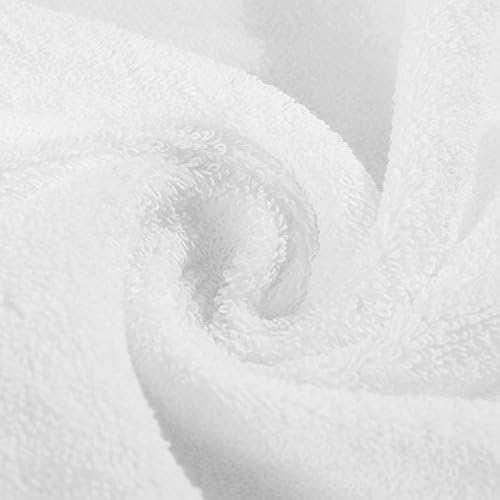 GUANGMING77 Pure Cotton Without Air Towel And Soft Increase Water Absorption And Thickening Of Large Household Washcloth,Single Towel - White - White