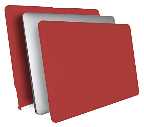 MyGadget MacBook 12 Zoll Retina *Gummi* Case Hülle – Apple Model ab 2015 (A1534) gummierte Plastik Tasche Mac Schutzhülle Hartschale Cover in Bordeaux Rot - 2