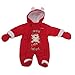 Santas Little Helper Baby Christmas Snowsuit With Embroidery And Applique - 3/6 months