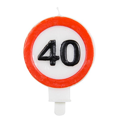 24-tlg. Partyset 40. Geburtstag Dekoset Dekobox – Verkehrschild – Girlanden, Luftballons - 6