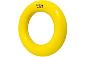 WEPO Perros juguete robusta de caucho natural (Caucho Natural) grosor 2 cm y 9 cm Diámetro perfecto para cachorros L unzerstörbarer rígida de goma anillo L Cachorro juguete aportier juguete