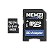Produktbild Memzi Pro 64 GB 100 MB/s Class 10 A1 App Performance V10 Micro SDXC Speicherkarte mit SD Adapter für Samsung Galaxy J8, J7, J6, J5, J4, J3, J2, J1, A9, A8, A7, A6, A6 +, A5, A3, Handys