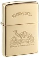 Zippo 1150005 - Accendino Zippo Camel Turkish, ottone lucidato