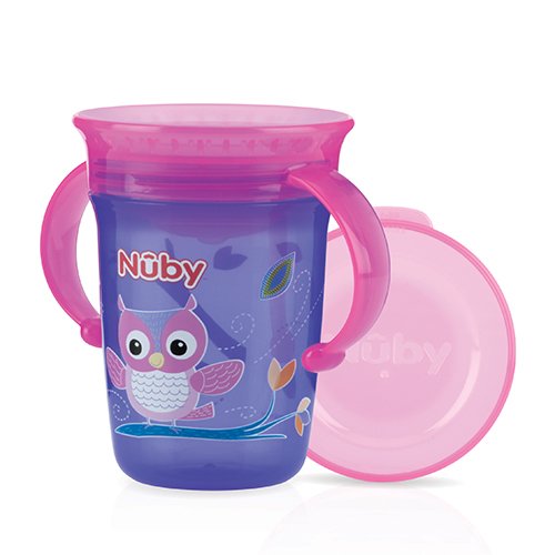 Nuby ID10410PURPLE Wonder Cup, 240 ml, Violett