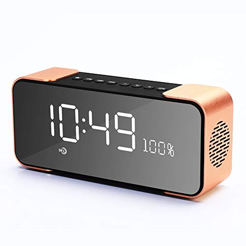 Preisvergleich Produktbild DYYD LED-Anzeige-Clock-Sound, hochwertiger verlustloser Lautsprecher, tragbarer Clock-Alarmton, Unterstützung für Sprachanrufe