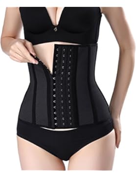 Damen Latex Waist Trainer Training Sport Unterbrust Korsett Cincher Shaper Body Tailenmieder