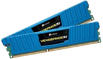 Corsair CML16GX3M2A1600C10B Vengeance Low Profile 16GB (2x8GB) DDR3 1600 Mhz CL10 XMP Performance Desktop Memory Blau