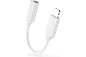 Tayte iPhone Aux Kopfhörer Adapter [MFi Zertifiziert] Lighting auf 3,5‑mm-Kopfhöreranschluss Adapter iPhone Audio Dongle Kabel Kopfhörer Konverter für iPhone 14 13 12 Pro 11 Pro X XR XS 8 7