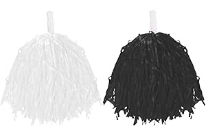 I LOVE FANCY DRESS Disfraz de pompón de animadora con pompones ligeros con asas de agarre para niños y adultos