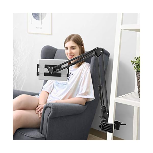 UGREEN Soporte Metálico Tablet y Móvil, Brazo Articulado Multiángulo Pinza Ajustable para 4-12.9 Pulgadas Surface Pro 4… - Image 3