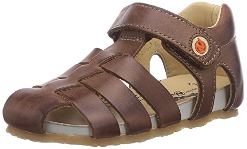 Naturino Falcotto 1405, Unisex-Baby Crawling Baby Sandals, Brown, 23 EU