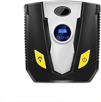ANFAY Tyre Inflator Air Compressor Car Tyre Pump Removable Pressure Gauge Electric With Digital LCD LED Light 12V DC 150 PSI For Car Bicycle Tires Balls Swim Ring,LCD