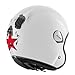 Produktbild Shark Heritage Skull Jethelm, Farbe weiss-schwarz-rot, Größe S(55/56)