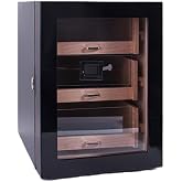 Cohiba 2026 Model &Uuml;&ccedil; &Ccedil;ekmeceli Humidor - Siyah Lake