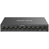 Mercusys MS110CP | 10 Port PoE+ Switch | 8 Port PoE Kamera Switch | 2 Gigabit Uplink | 65W | 250m Extend | VLAN | Network Swi