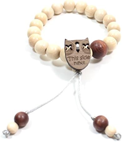 Natural wooden Owl Breastfeeding reminder bracelet