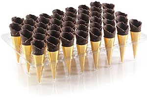 FINE FOOD SPECIALIST Sweet Fillable Chocolate Mini Canape Cones, X 45