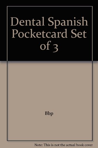 Preisvergleich Produktbild Dental Spanish Pocketcard Set of 3