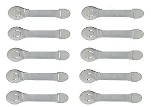 Seven Moon 10pcs Baby Infant Child Proofing Safety Locks Latches Door Cupboard Cabinet Fridge Drawer Locks (White)