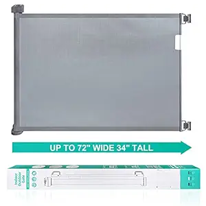 Retractable Baby Gate, PRObebi Retractable Dog Gate for Stairs, Indoor Safety Gates 34