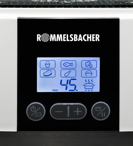 Rommelsbacher DGS 855 – Dampfgarer, 825 W, weiß / schwarz - 3