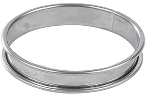 Gobel - Anillo de Acero Inoxidable Ø 14 cm - Anillo de repostería con Bordes enrollados - Altura 2,7 cm - Desmoldeo rápido Fabricado en Francia