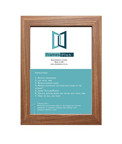 DARKOAK WOODEN EFFECT PICTURE PHOTO FRAMES SIZE: 11" x 9", PORTRAIT OR LANDSCAPE READYMADE