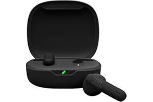 JBL Wave Flex 2 Auricolari Bluetooth True Wireless con 40 Ore di Autonomia, Pure Bass, Smart Ambient, Resistenti ad Acqua e Polvere IP54, Connessione Multipoint, Design Aperto a Stick, Nero