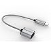 MoArmouz® Type C OTG Cable [2 YEARS WARRANTY] USB 3.0 Type C to Standard Type A USB 3.0 Female Charge & Data Adapter Cable, Apple New Macbook, Chromebook Pixel, LG G5, Nokia N1 and other USB C Supported Devices [GREY] RS.699.00
