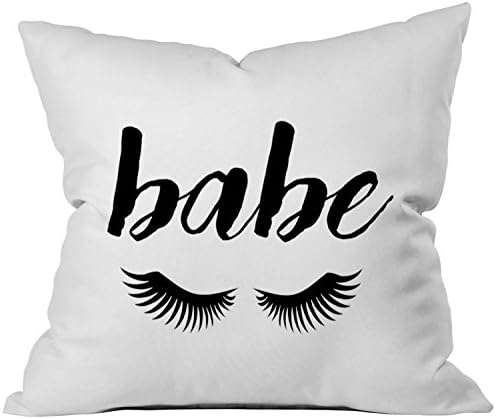 BEArtStore Eyelashes Cotton Linen Throw Pillow Case Cushion Cover Colorful18x18
