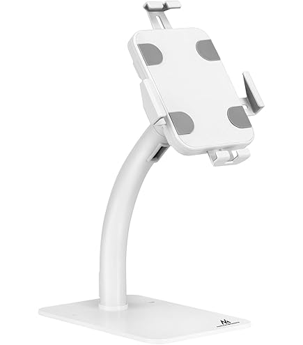 PureMounts® Tabletstandaard met afsluitbare behuizing voor iPad 5/6/7/8/9/IPad Air 9,7 inch/10,5 inch/10,9 inch/IPad Air 9,7 inch/10,5 inch/11 inch en Samsung Tab A 10,1 (2019) / tabblad A7/S6 Lite