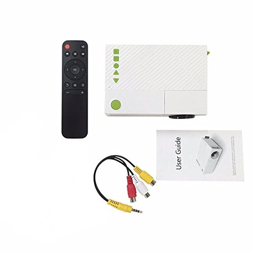 Video Beamer, HuiHeng Portable LCD Projektor YG310 Heimkino Media Player Beamer Unterstützung PC Laptop Smartphone Xbox mit USB / SD / AV / HDMI Eingang Eingebaute Lithium Batterie - 8