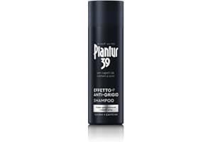 Plantur 39 Effetto Anti-Grigio 5,6-DHI & Caffeine Shampoo 1 x 200ml | Capelli gradualmente più scuri e più forti | Controllo dell’intensità del colore | Favorisce la crescita naturale
