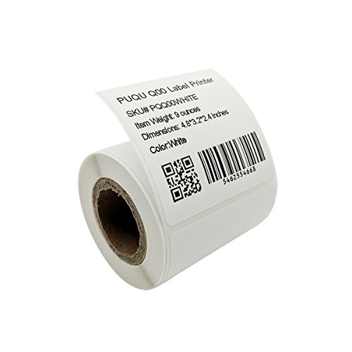 PUQULABEL - Etiquetas autoadhesivas multiusos compatibles con PUQU Q Series Label Printer1 rollo de 150 etiquetas 50 x 50 mm