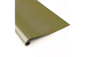 Dancing Wings Hobby Pellicola di copertura 2M 60 x 200 cm blu/giallo/rosso/verde/argento/bianco/bianco e rosso pellicola di copertura per modelli Balsawood (verde militare)