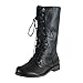 Produktbild Dasongff Herren Ritter Stiefel Gebunden Kampfstiefel Hohe Stiefe Runder Combat Boots Sporty Gr 39-48