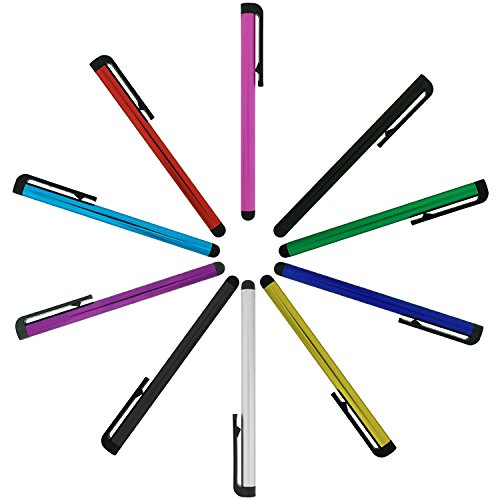 LeSB 10 pz Pennino Capacitivo per Touch Screen, Universale, Penna Stilo per iPhone, iPad, Samsung, HTC, Tablet, Touch Screen del GPS auto e per Tutti