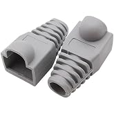 PrimeX PX-CAT6100 RJ45 Koruma Kılıfı 100 Adet, Cat5 Cat6 Ethernet Konnekt&ouml;r Boot Cover, LAN Ağ Kablosu Jack Koruyucu Papu&ccedil;