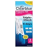 Clearblue Pregnancy Test Early Detection Triple-Check, Kit of 3 Tests