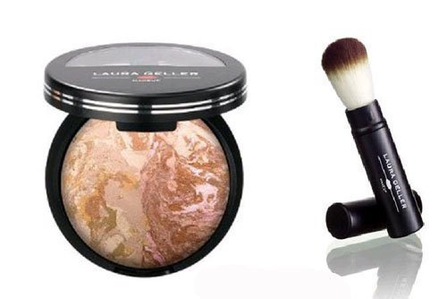 Laura Geller Balance-n-bronze Foundation & Bronzer in Fair & Retractable Brush by LAURA GELLER