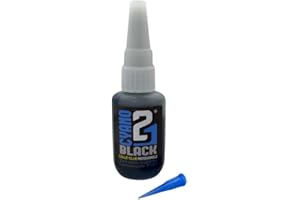 Super Glue Colle21 BLACK, cyanoacrylate noire, flacon de 21 gramme colle idéal pour Modélisme & Bricolage.