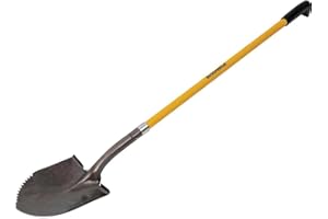 Roughneck ROU68044 Long Handled Serrated Edge Shovel,Yellow & Black,1460mm/57½"