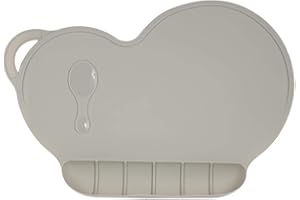 ZERODIS Silikonowa mata dla niemowląt, antypoślizgowa wodoodporna płyta do karmienia dziecko z przyssawką, stół kuchenny