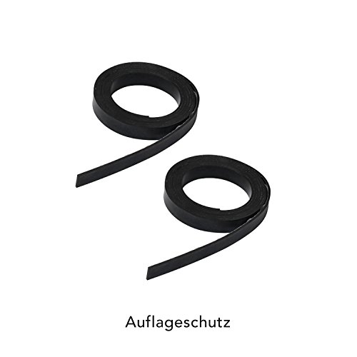 Alu Dachleiter Set 5,88 m ohne Farbe mit Dachhaken zur Montage gerade auf Holzbohlen inkl. Auflageschutz und Aushebesicherung, Made in Germany, DEKRA geprüft, Dachdeckerleiter, Dachauflegeleiter - 9