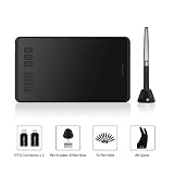 HUION H640P 8192 Drucksensitivität Grafiktablett mit batterielosem Stift und 6 anpassbaren Funktionstasten