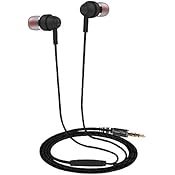 Sound One E10 In Earphones With Mic ,Metal Body With EXTRA BASS , Black