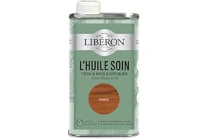 Libéron L'huile soin meubles et boiseries - Pour Teck & bois exotiques, Ambré 250ml