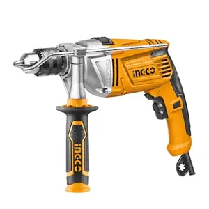 INGCO Impact Drill, 1100W | 0-2800rpm | 13mm Power Hammer Drill, Variable Speed Corded Drill Machine, Froward/Reverse Switch Electric Drill, Aluminum Gear Box Home Improvement Construction Concrete