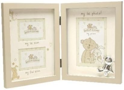 Button Corner MDF Photo Frame 1st/2nd Scan &amp; First Photo